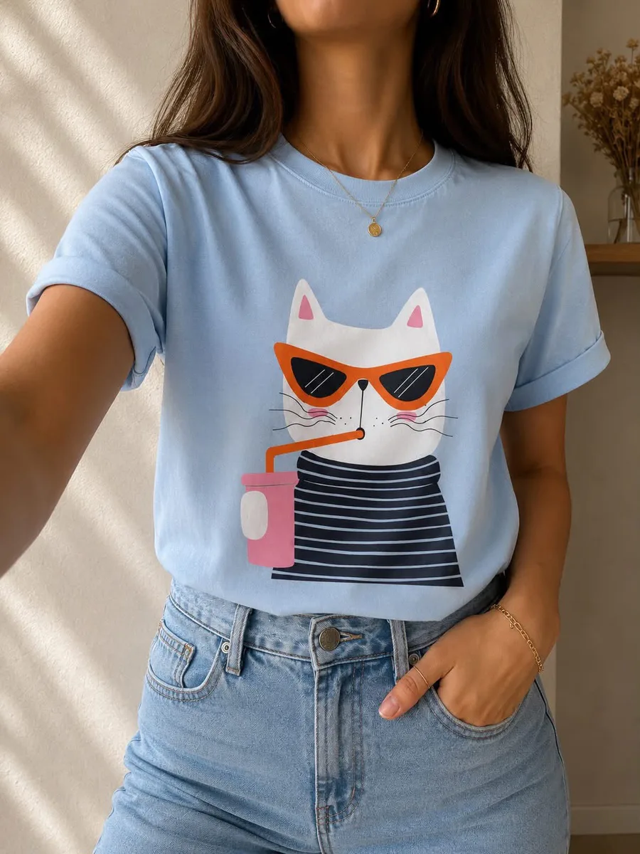 Camiseta Gatos 🐱✨